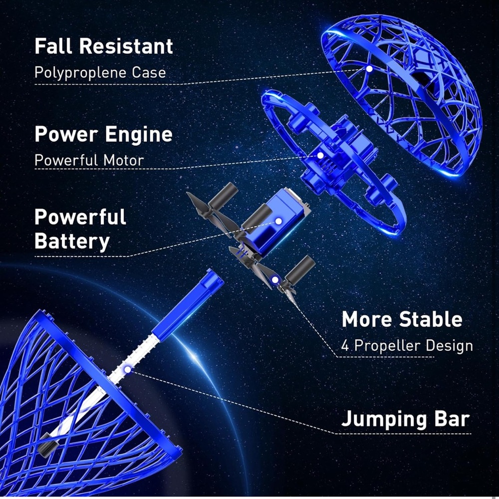 Flying bouncing ball toys - Picture 3 of 9